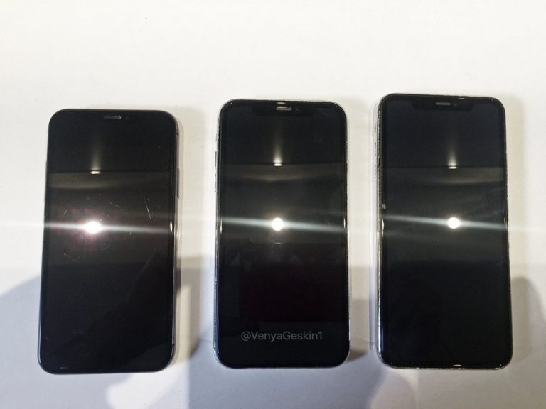 Así se verían el frente y el dorso de los tres iPhones a lanzarse en 2018