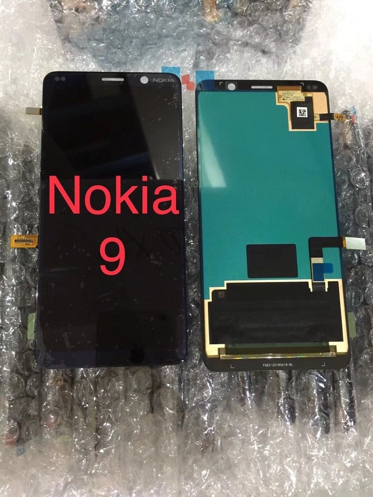 Fotografía filtrada del frente del prototipo del Nokia 9.