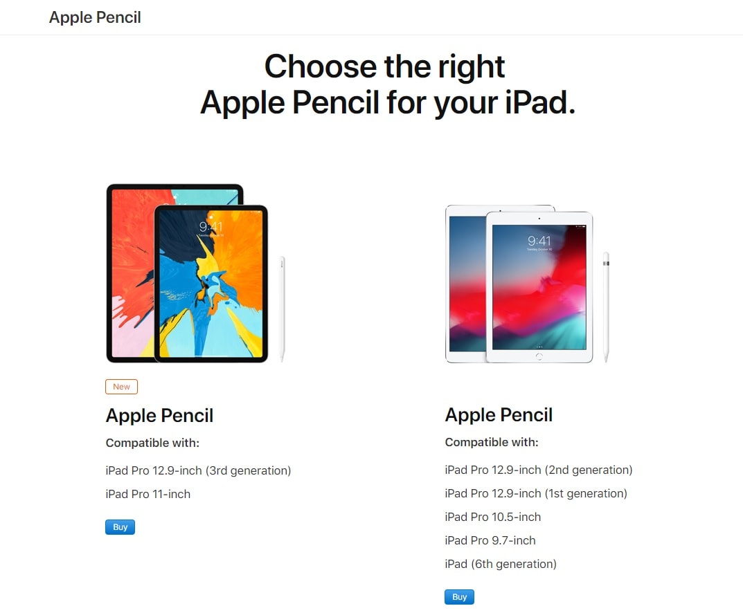 Apple Pencil 2 solo es compatible con las nuevas iPad Pro.