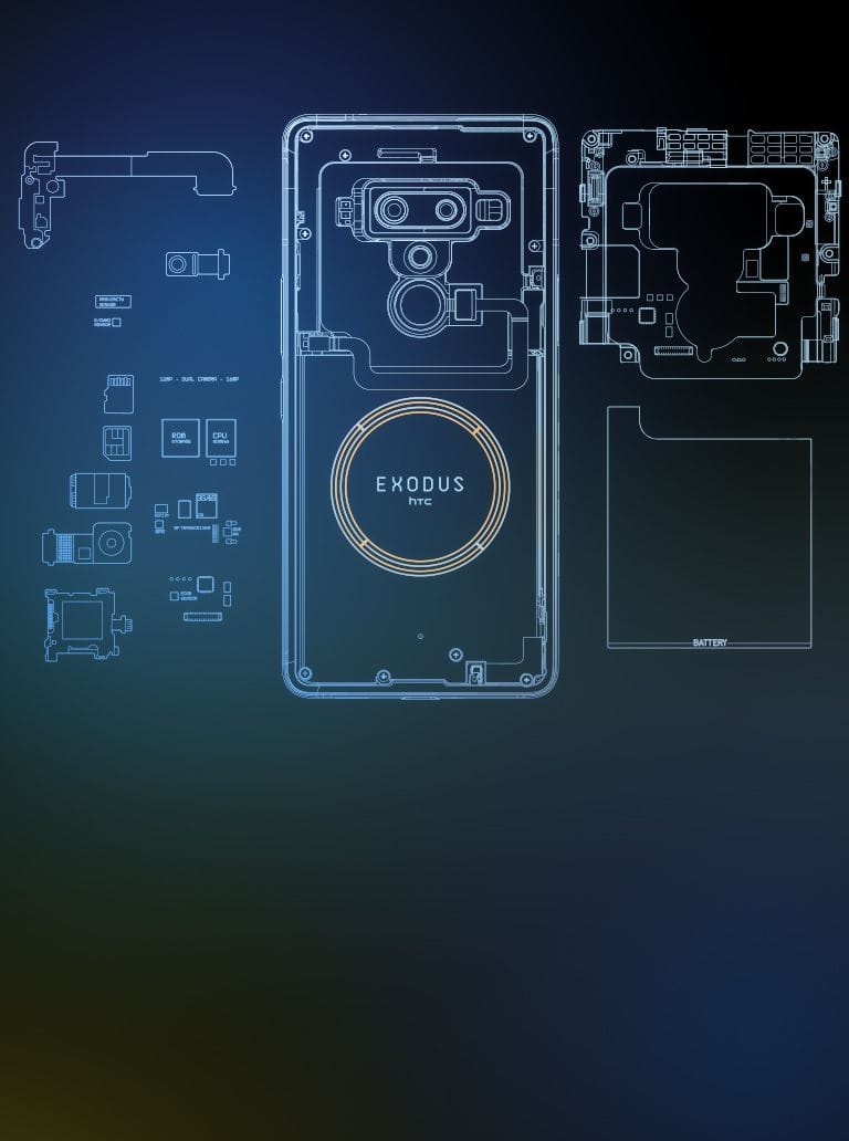 HTC anuncia el HTC Exodus 1 con hardware y software especialmente seguros.