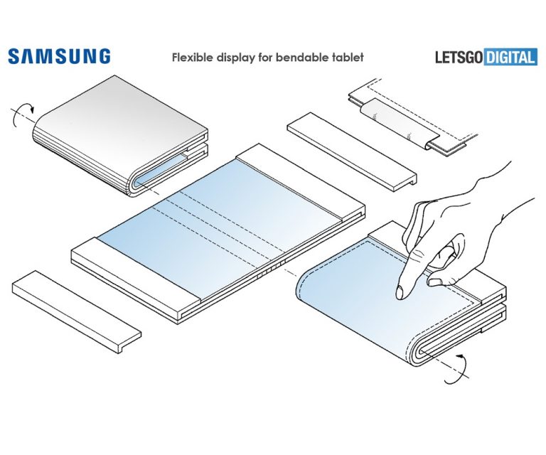Nuevas patentes sugieren que Samsung lanzaría tablets de pantalla flexible