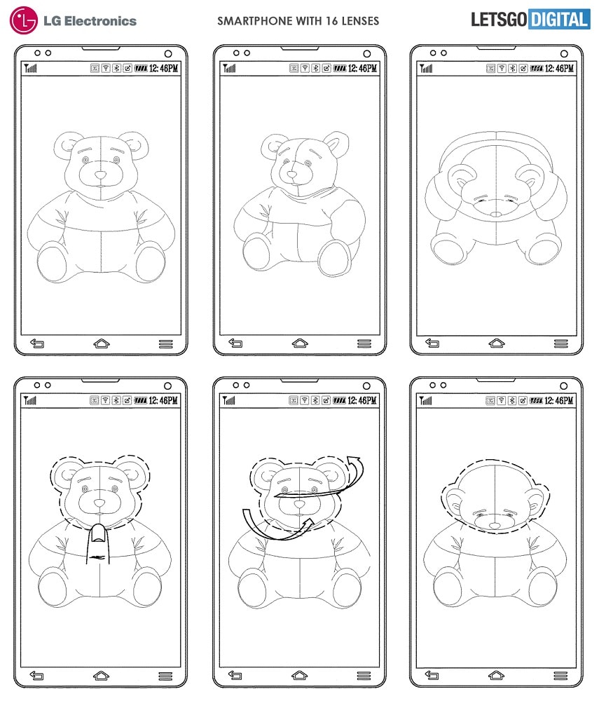 LG patentó un smartphone con dieciséis cámaras y capturaría nuevos ángulos de sus objetivos.