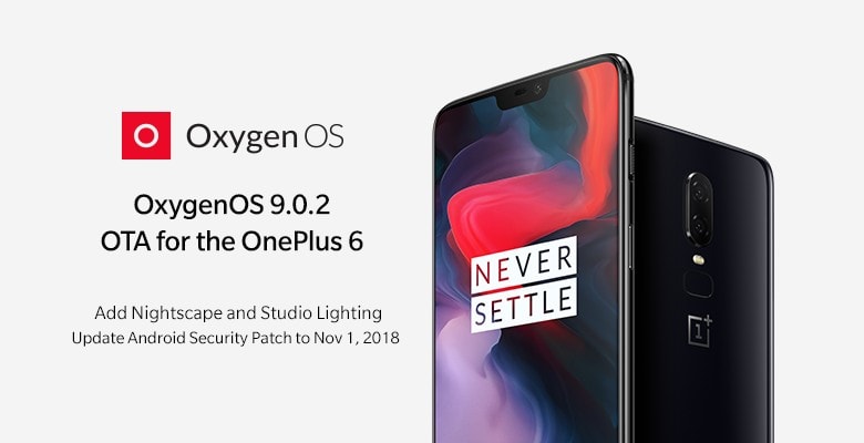 OnePlus 6 recibe Nightscape y Studio Lighting con la llegada de OxygenOS 9.0.2.