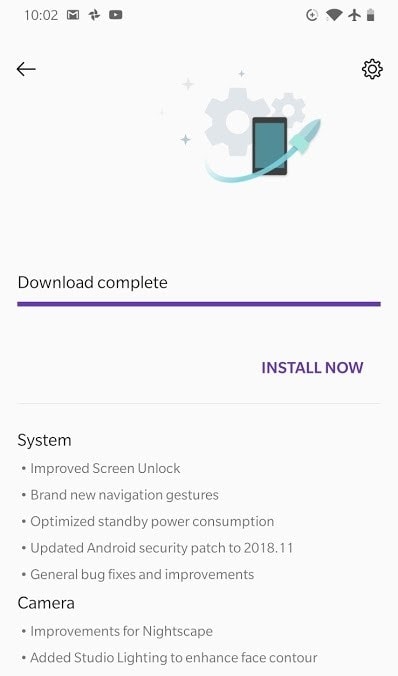 OnePlus 6T recibe su primera actualización antes de lanzarse al mercado.