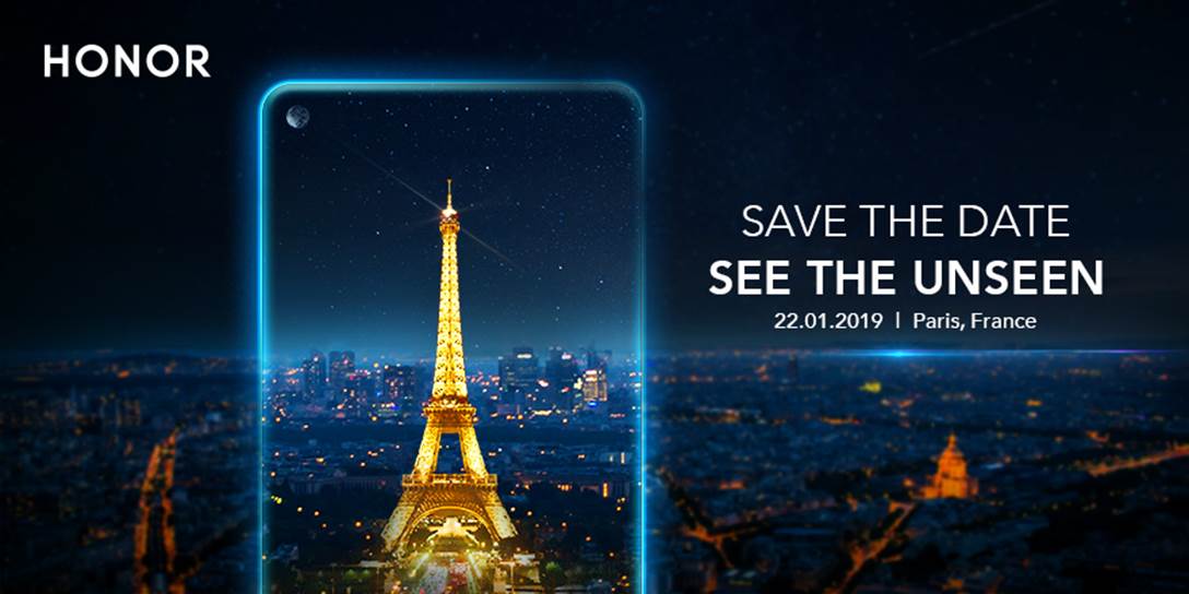 Huawei Honor View 20 se anunciaría el 22 de enero en un evento en París, Francia.