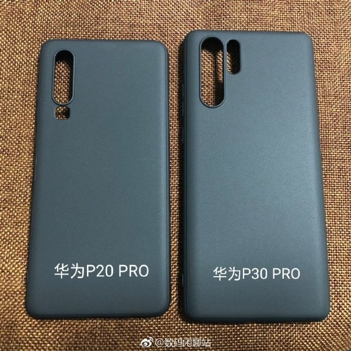 Huawei P30 y P30 Pro se filtran en fotos mostrando el dorso de sus carcasas protectoras.