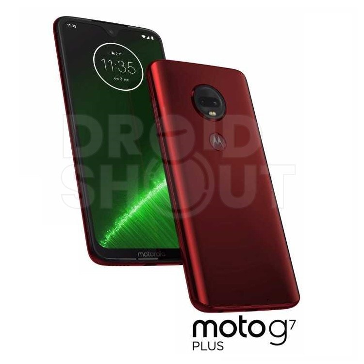 Motorola Moto G7 series se filtra en renders mostrando su frente y dorso.