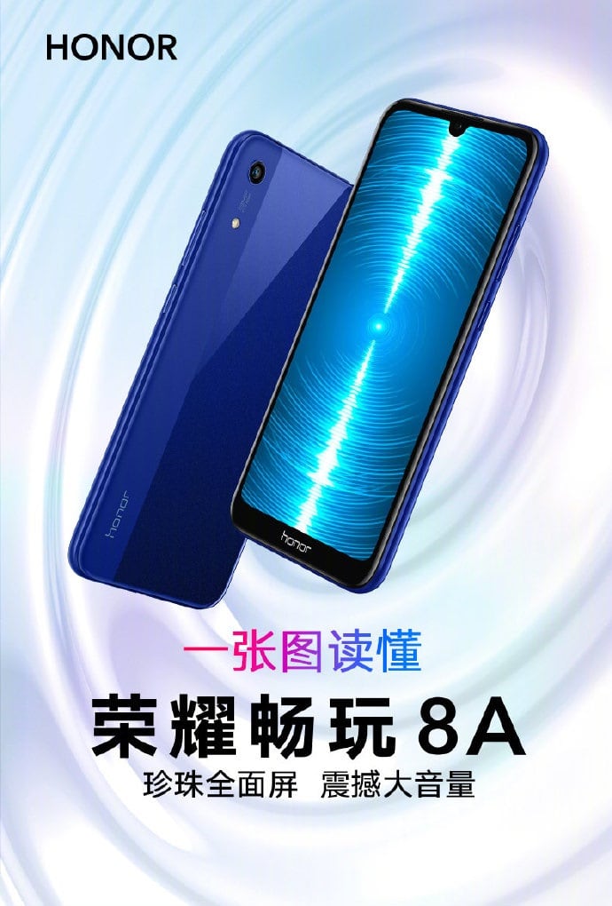 Honor anuncia el Huawei Honor Play 8A con un procesador MediaTek Helio P35.