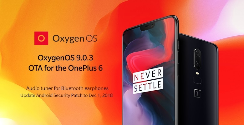 El OnePlus 6 recibe actualización de OxygenOS versión 9.0.3.
