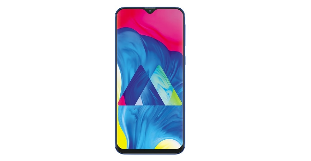 Render oficial del frente del Samsung Galaxy M10.