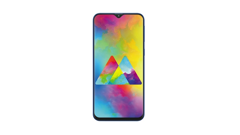 Render oficial del frente del Samsung Galaxy M20.