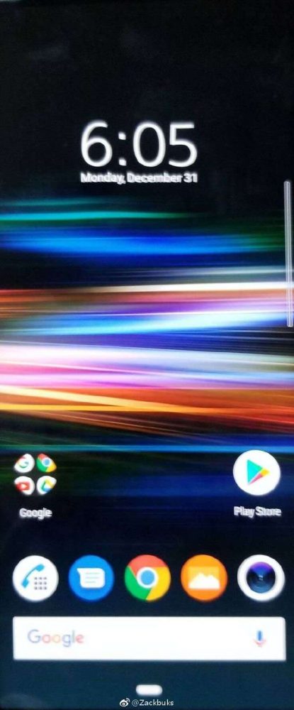 Sony Xperia XZ4 se filtra en captura de pantalla revelando tecnología tácil de bandas laterales.