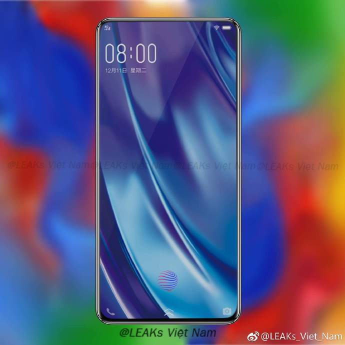 Vivo APEX 2019 se filtra en renders mostrando un display casi del todo protagonista del frente.