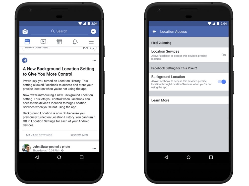Facebook ya no rastreará nuestra posición constantemente sin nuestro permiso.