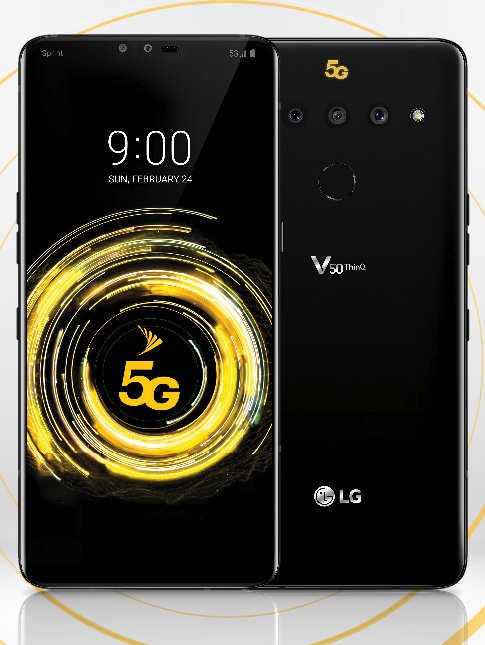 LG V50 ThinQ se filtra en un render que lo muestra de frente y de espaldas.