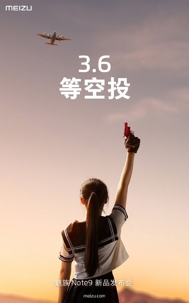 Meizu Note 9 se anunciará el 6 de marzo según este póster oficial.