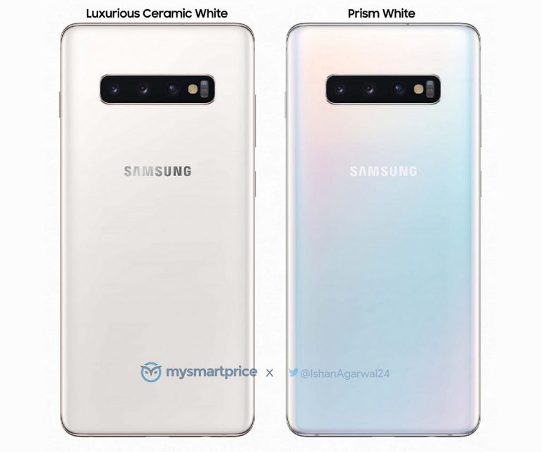 El Samsung Galaxy S10+ tendría dos variantes color blanco de distinto material