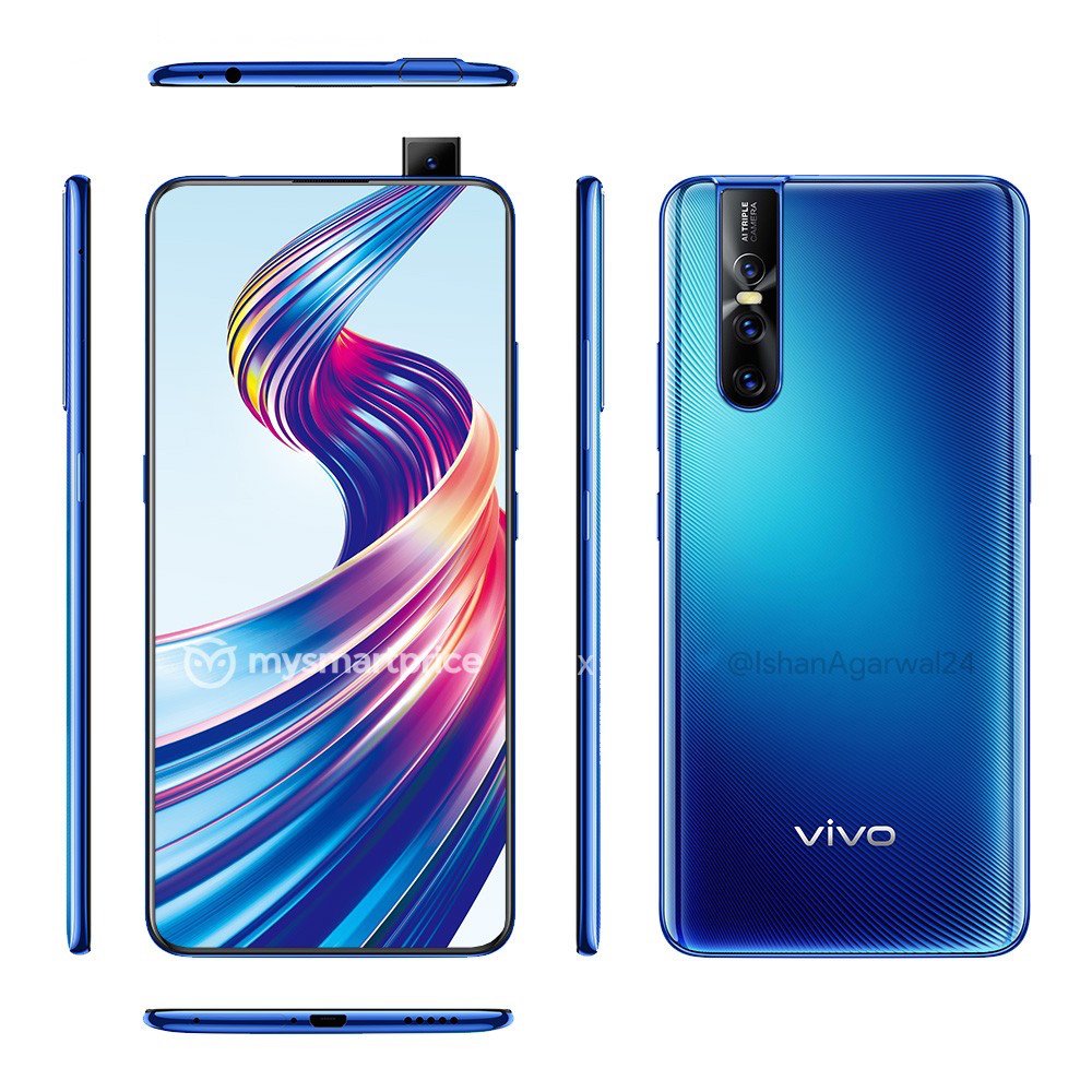 Vivo V15 Pro se filtra en renders mostrando su diseño desde todos los ángulos.