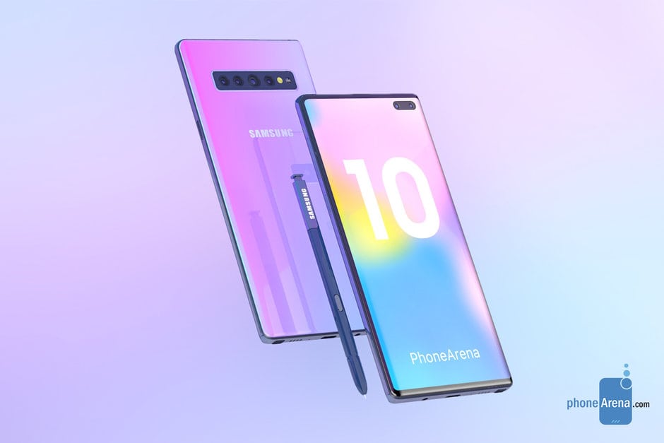 Samsung Galaxy Note 10 surge en renders conceptuales con su S-Pen correspondiente.