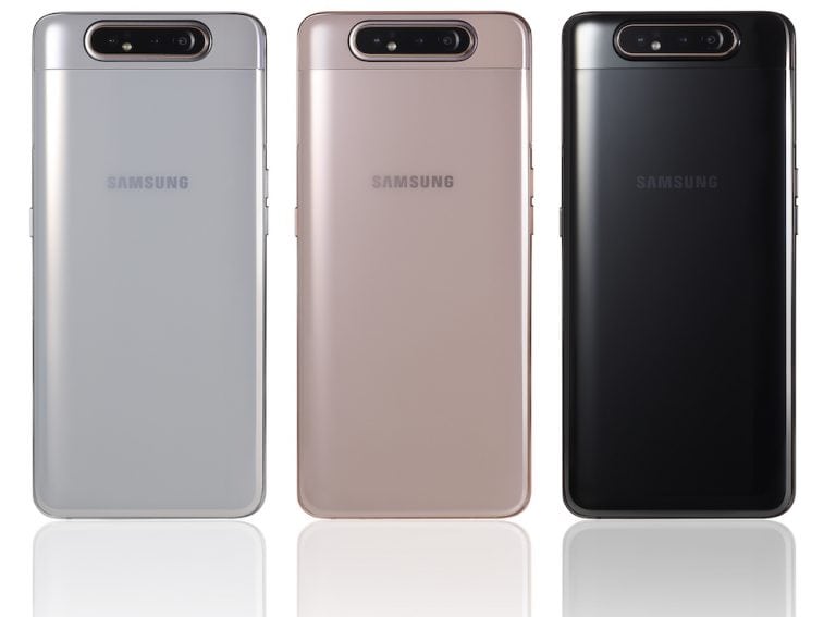Samsung presenta al Galaxy A80 con cámara pop-up rotativa