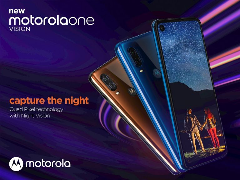 Llegó el Motorola One Vision con display perforado de resolución 21:9