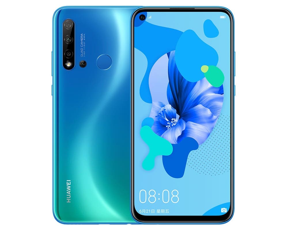 Display perforado y cámara cuádruple para el Huawei Nova 5i.
