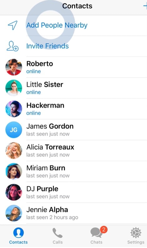 Telegram tiene una nueva función que lo vuelve similar a Happn.