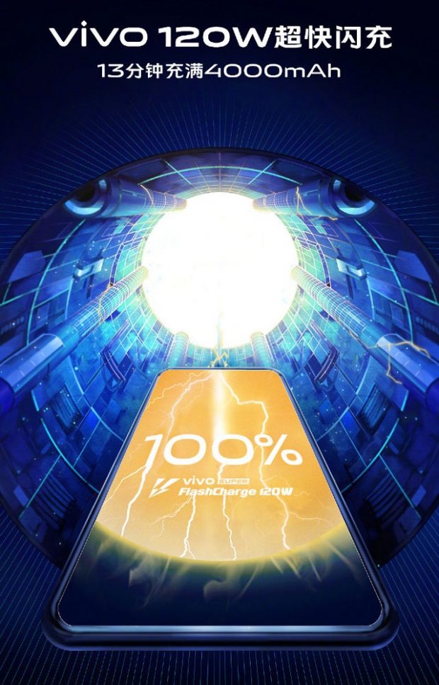 Vivo anuncia su tecnología de cargado rápido FlashCharge de 120W de potencia.