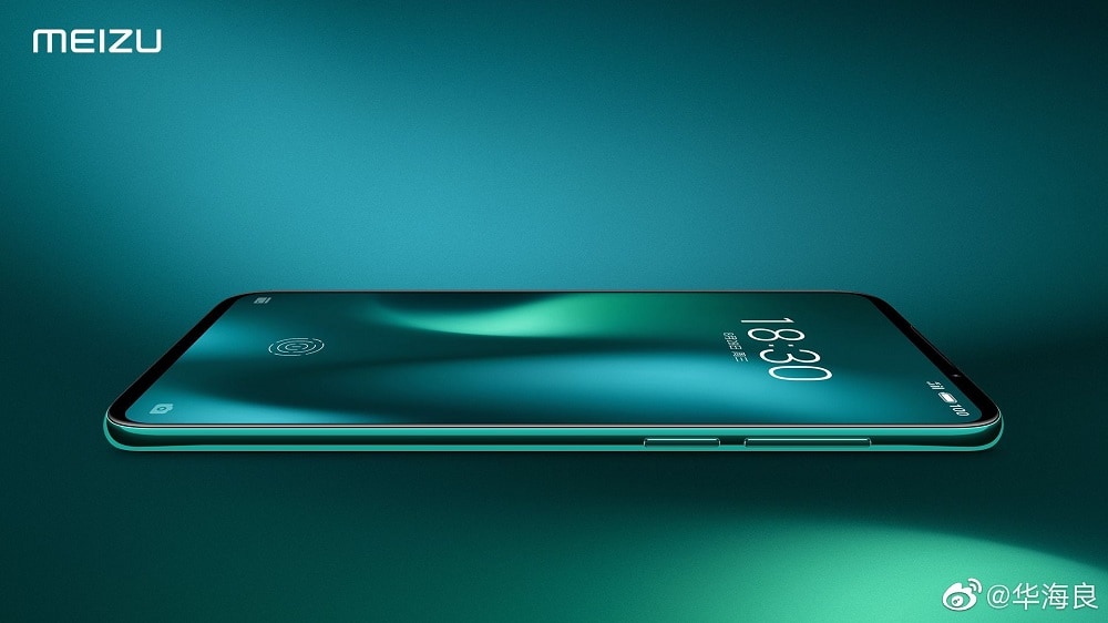 Primera imagen oficial del Meizu 16S Pro color verde.