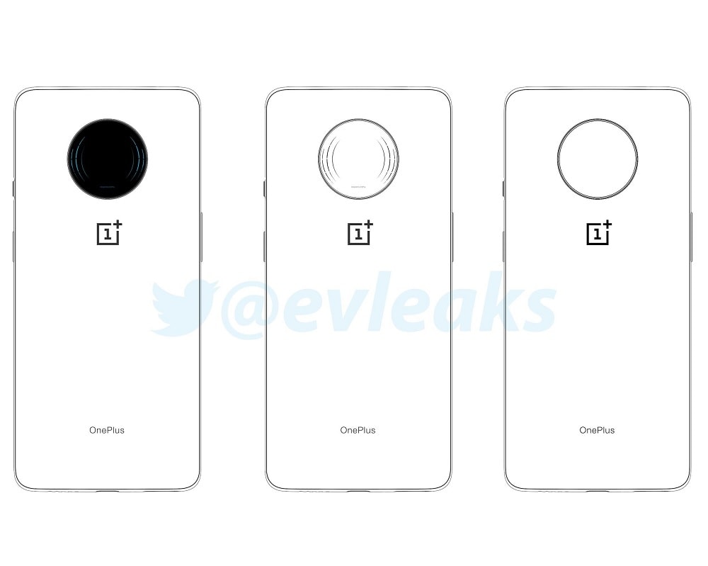 Render filtrado por Evan Blass del dorso de un OnePlus 7T/7T Pro.