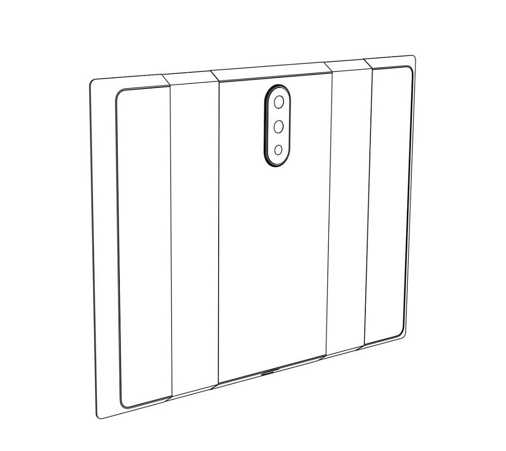 Patente de la EUIPO con el diseño dorsal del Xiaomi foldable.