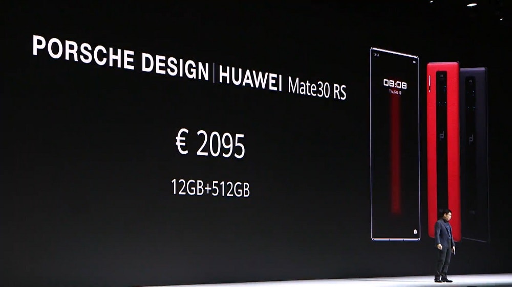 Precio en euros del Huawei Mate 30 RS Porsche Design.