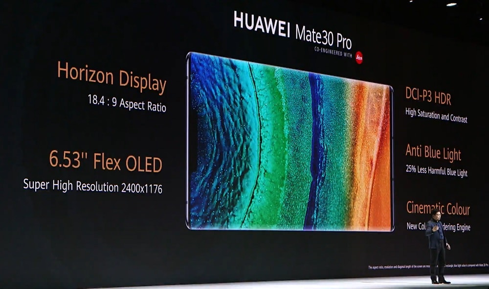 Características del Horizon OLED Flex Display del Huawei Mate 30 Pro.