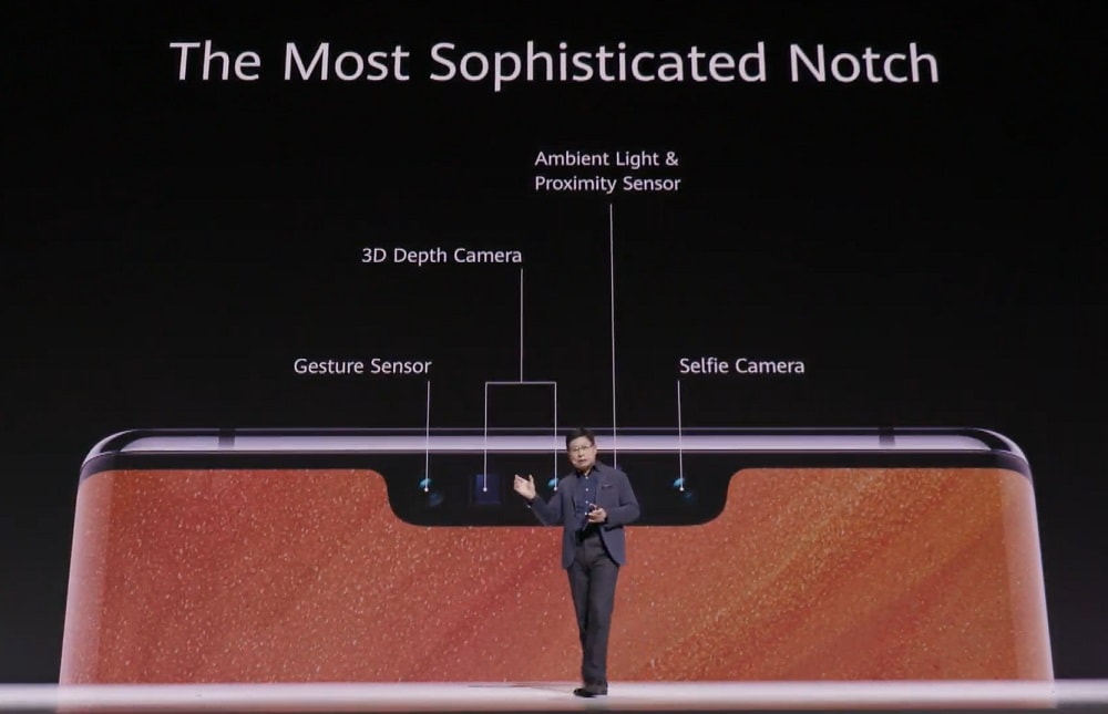 Características de la cámara frontal del Huawei Mate 30 Pro.