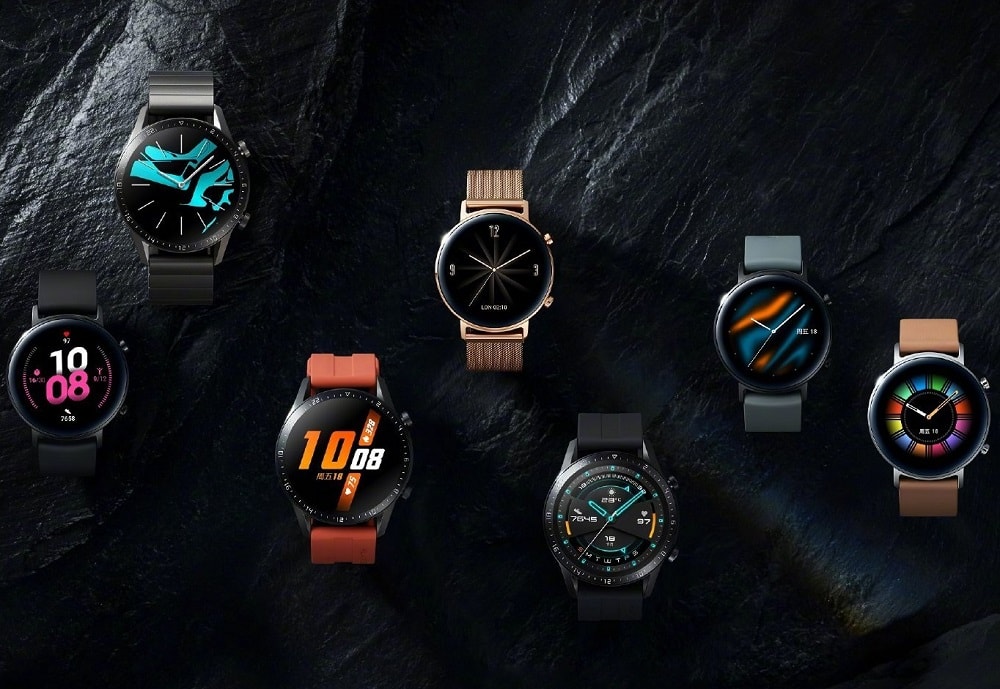 Diferentes mallas y coronas del Huawei Watch GT 2.