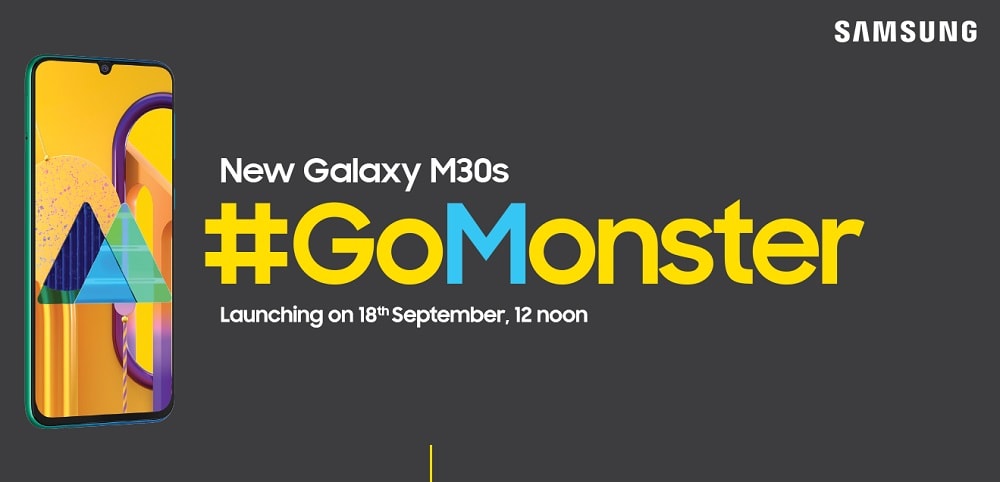 Samsung Galaxy M30s se lanzará el 18 de septiembre.
