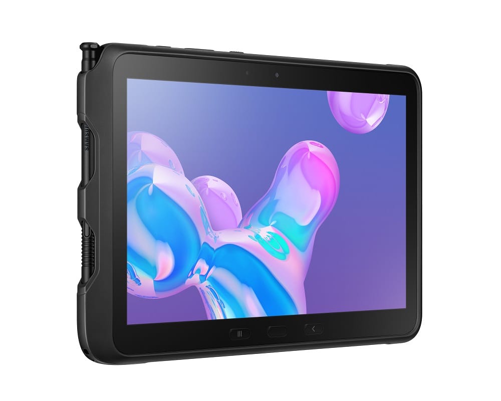 Render oficial del Samsung Galaxy Tab Active Pro con su propio puerto para cargar su S Pen.