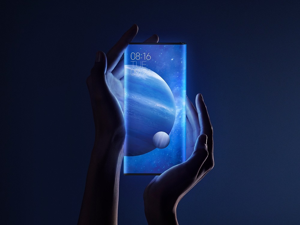 Render frontal del Xiaomi Mi Mix Alpha.