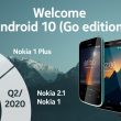 Nokia actualizaciones Android 10 Go Edition