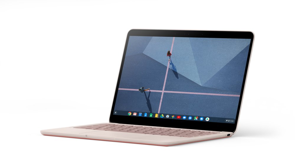 Render frontal de la Google Pixelbook Go color Not Pink.