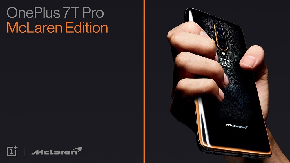 Render promocional del OnePlus 7T Pro McLaren Edition.