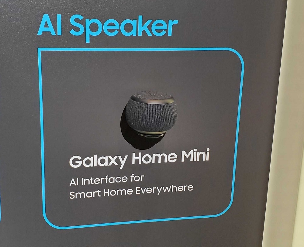 Presentación del Samsung Google Home Mini en la SDC 2019.