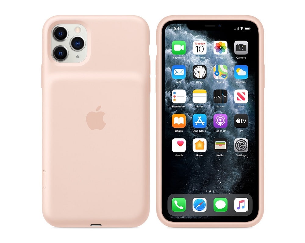 Smart Battery Case de Apple para los iPhone 11 y iPhone 11 Pro color Pink Sand.
