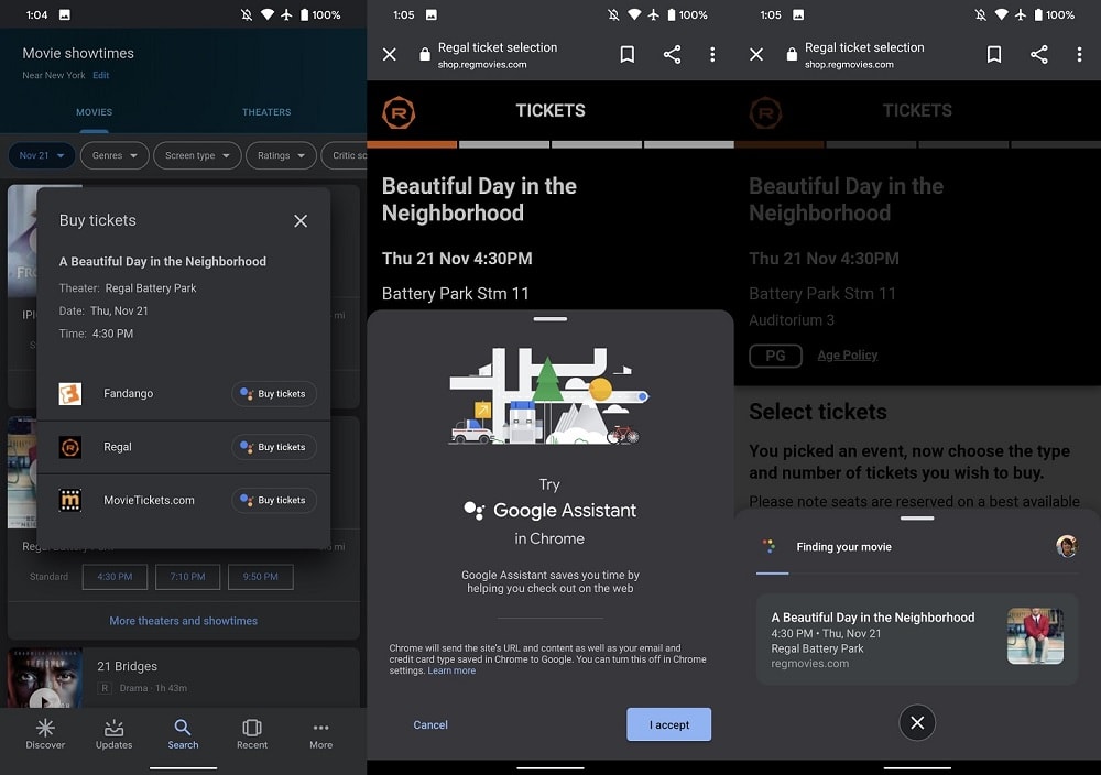 Capturas de pantalla de la nueva interfaz Duplex en Android.