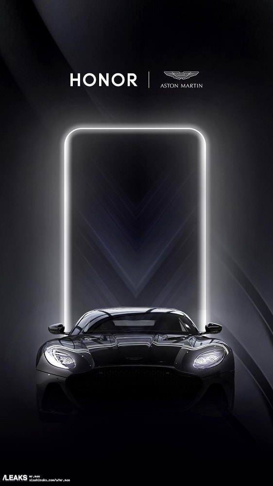 Teaser filtrado de un Huawei Honor V30 Pro Aston Martin Edition.