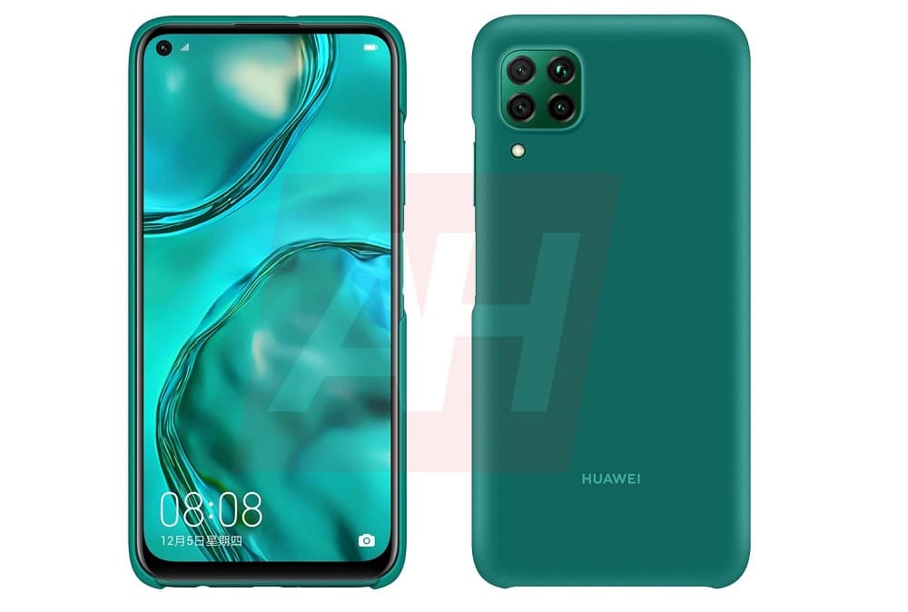 Render frontal y dorsal del Huawei Nova 6 SE.