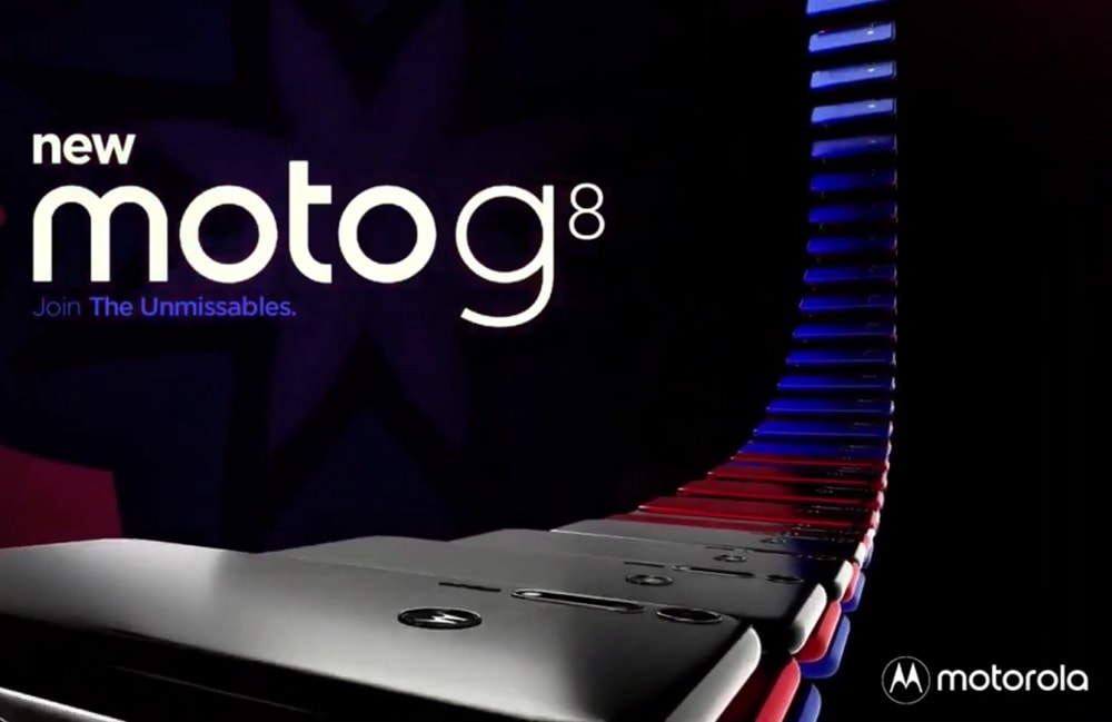 Captura de pantalla del video promocional filtrado del Motorola Moto G8.