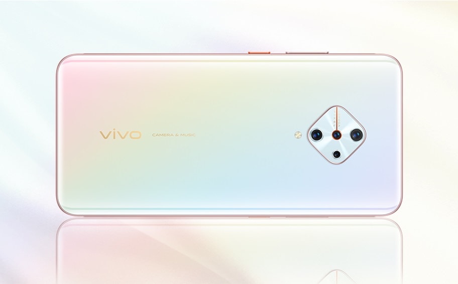 Render oficial del dorso del Vivo S1 Pro para Filipinas color Fancy Sky.