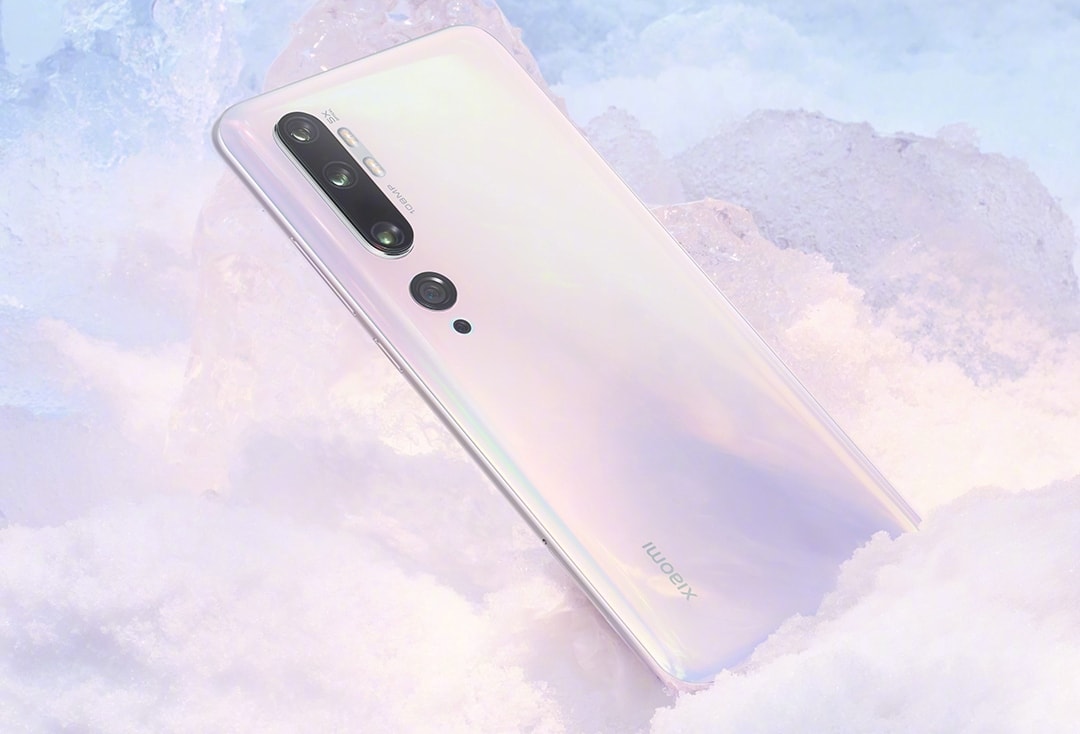Render dorsal del Xiaomi Mi CC9 Pro color Snow Aurora.