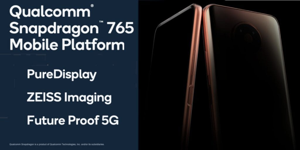 Teaser oficial de un smartphone de Nokia con procesador Snapdragon 765.